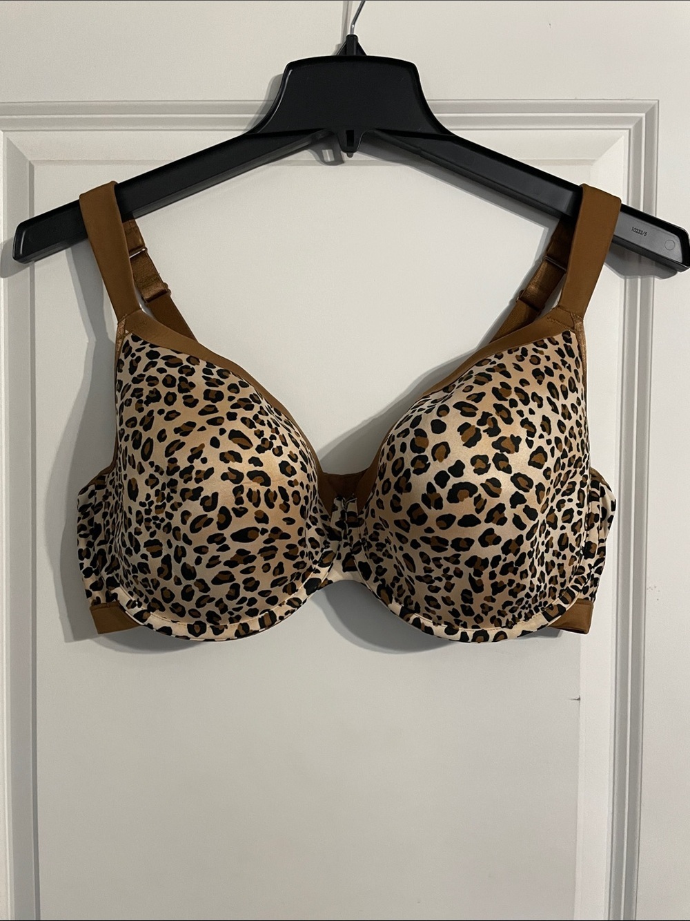 Cacique Sexy Leopard Print Balconette Bra Size 40DDD
